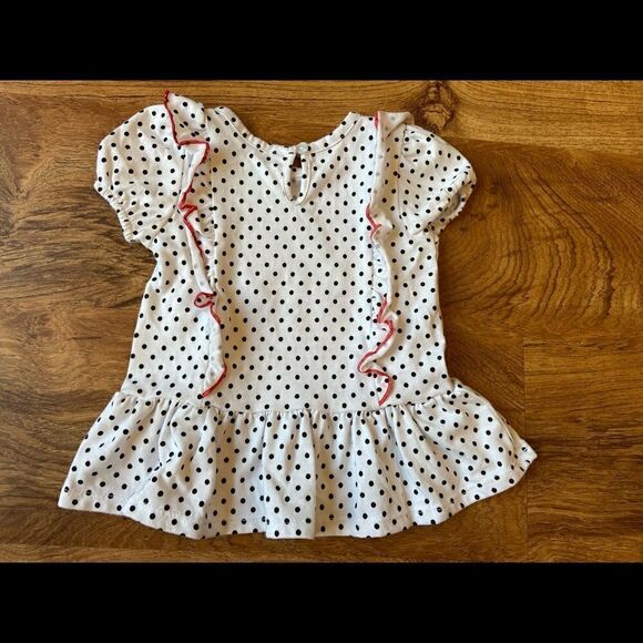 Disney Mickey and Minnie white polka dot shirt - Picture 3 of 3
